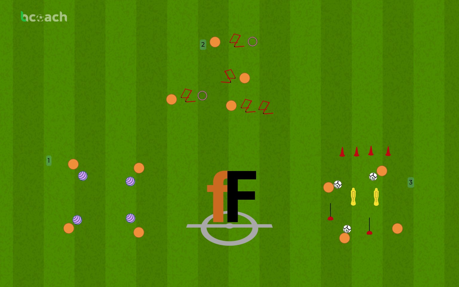 Circuito de fuerza, coordinación, equilibrio y técnica