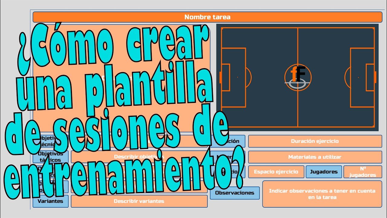 Plantilla para sesiones de entrenamiento